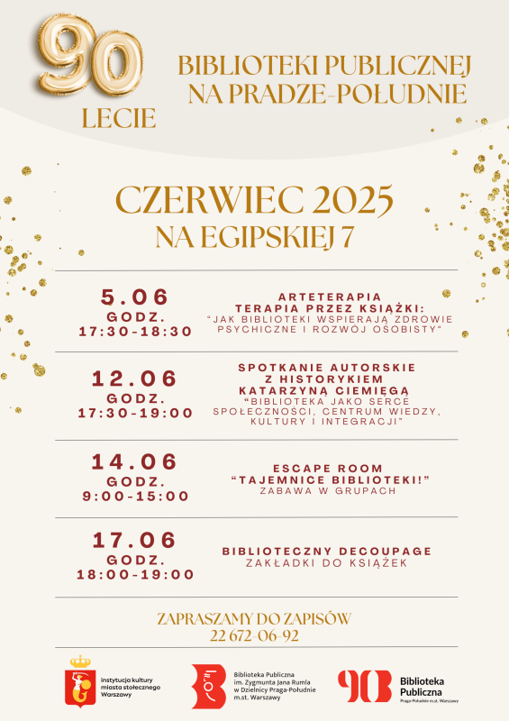 90. lecie Biblioteki - czerwiec na Egipskiej